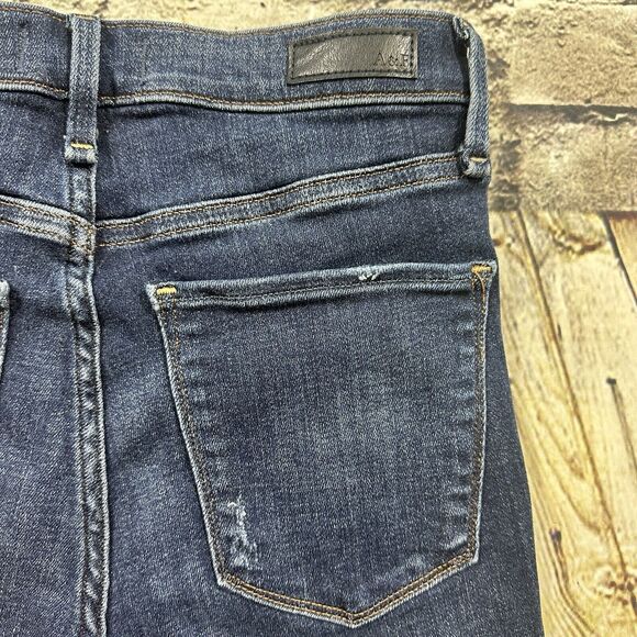 Abercrombie & Fitch Jeans Womens 0R/25‎ Blue Simone High-rise Ankle Distressed - Picture 9 of 14